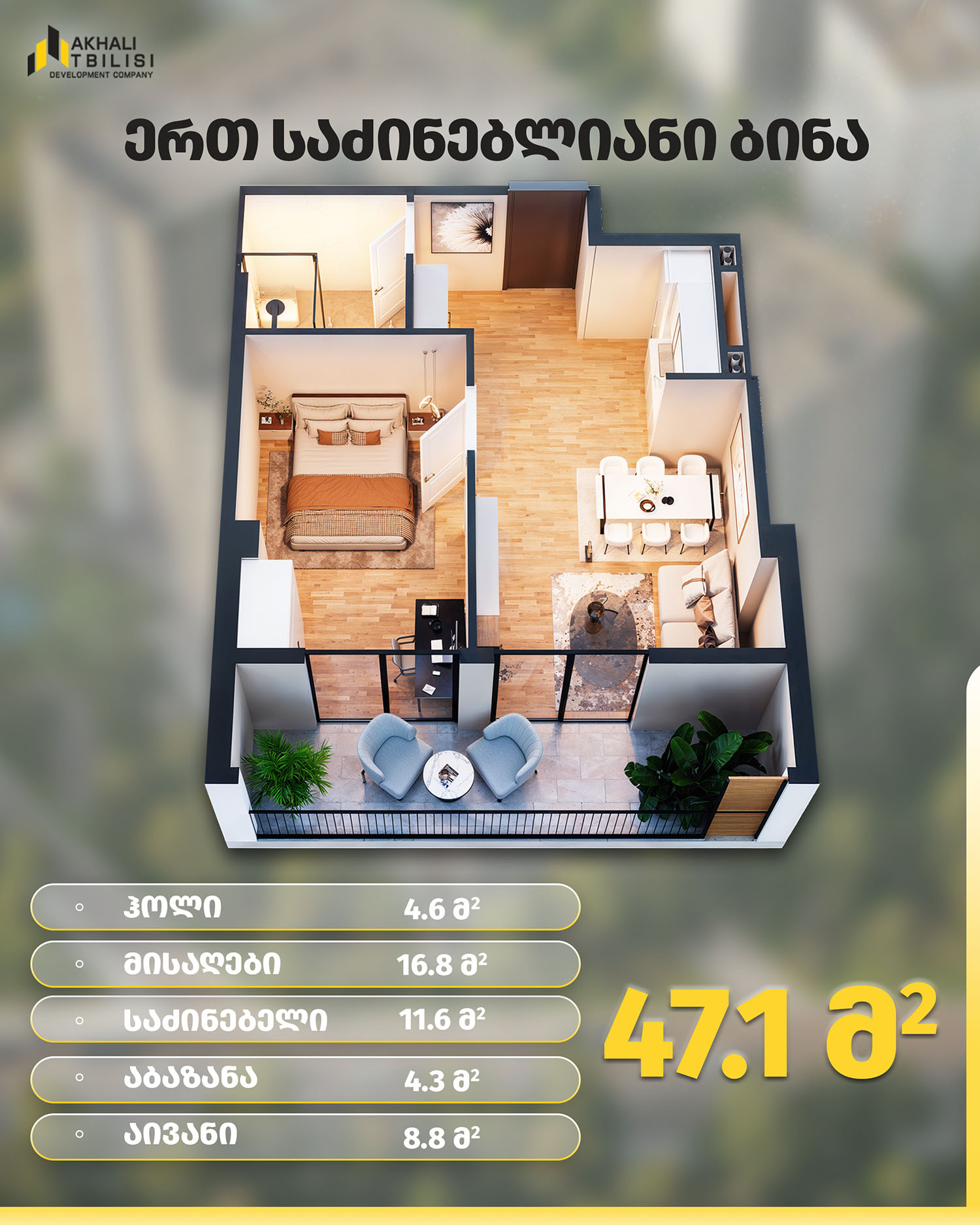 ახალი თბილისი რენდერი 47.1